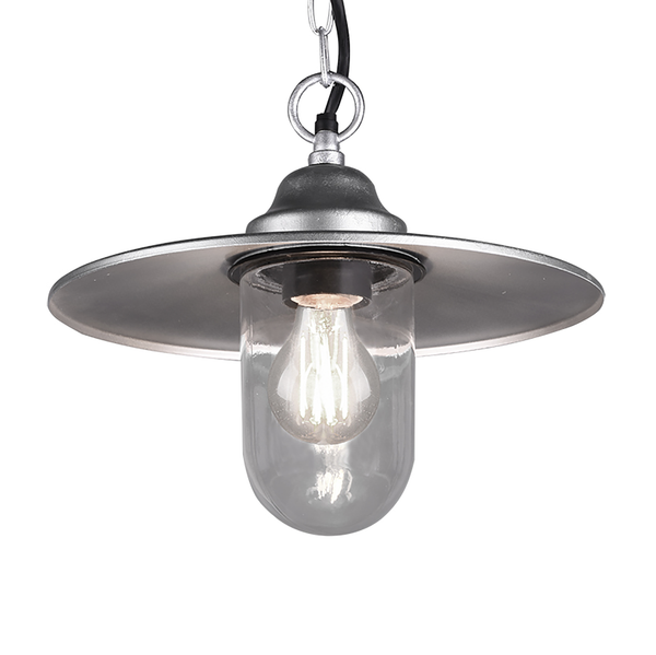 Pendelleuchte Brenta - Aluminium - 1-flammig - Silber