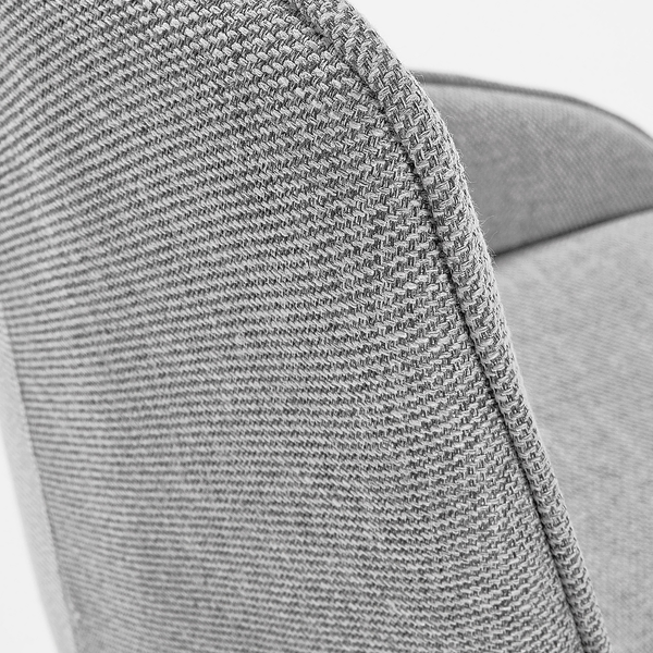 Polsterstuhl Hadley (2er-Set) - Webstoff / Stahl - Schwarz - Grau
