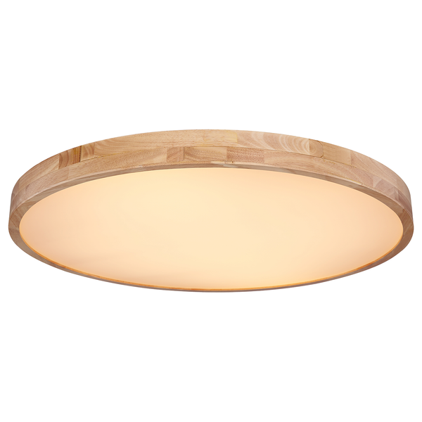 LED-Deckenleuchte Rainer - Polyester PVC / Eisen - 1-flammig - Durchmesser: 80 cm