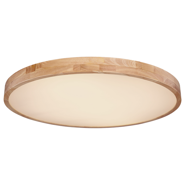 LED-Deckenleuchte Rainer - Polyester PVC / Eisen - 1-flammig - Durchmesser: 80 cm