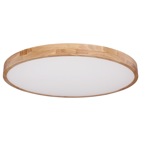 LED-Deckenleuchte Rainer - Polyester PVC / Eisen - 1-flammig - Durchmesser: 80 cm