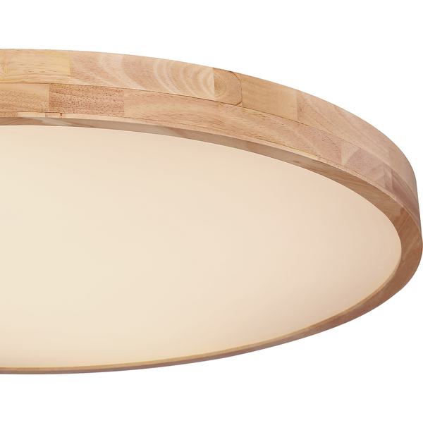 LED-Deckenleuchte Rainer - Polyester PVC / Eisen - 1-flammig - Durchmesser: 80 cm