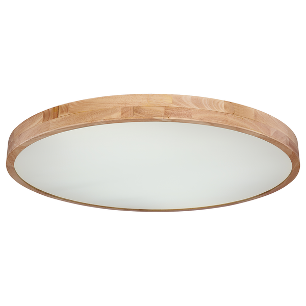 LED-Deckenleuchte Rainer - Polyester PVC / Eisen - 1-flammig - Durchmesser: 80 cm