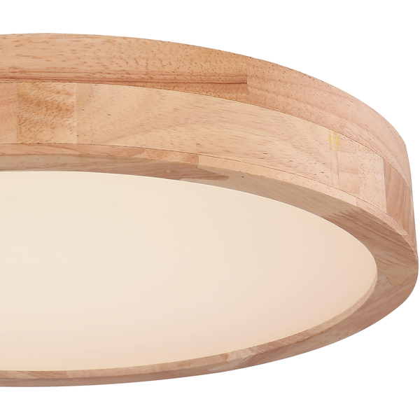 LED-Deckenleuchte Rainer - Polyester PVC / Eisen - 1-flammig - Durchmesser: 40 cm