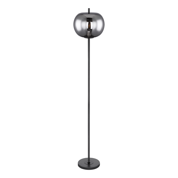 Stehleuchte Blacky - Rauchglas / Eisen - 1-flammig