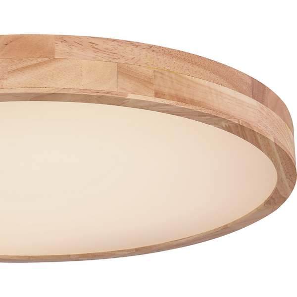 LED-Deckenleuchte Rainer - Polyester PVC / Eisen - 1-flammig - Durchmesser: 60 cm