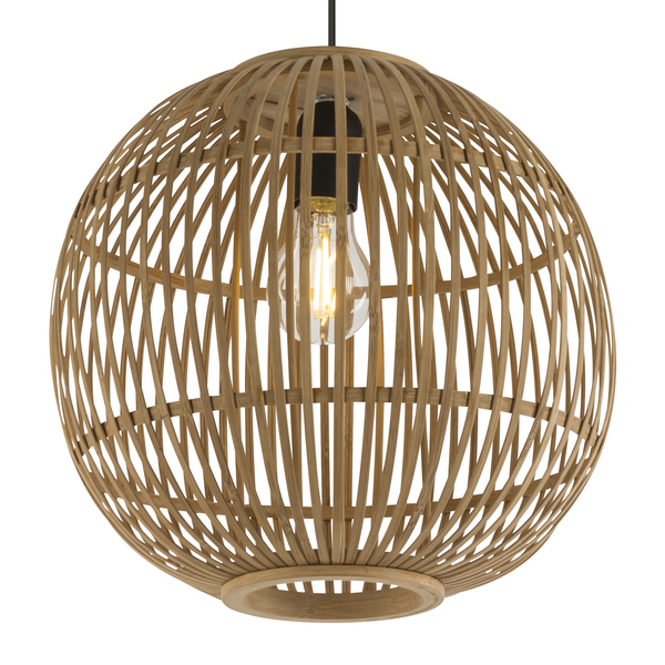Pendelleuchte Hildegard - Bambus massiv - 1-flammig - Durchmesser: 30 cm