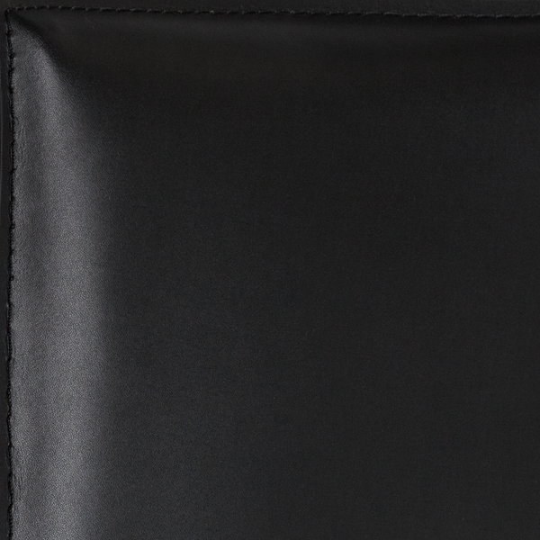 Esszimmerstuhl Portola (2er-Set) - Recyceltes Leder / Eisen - Schwarz