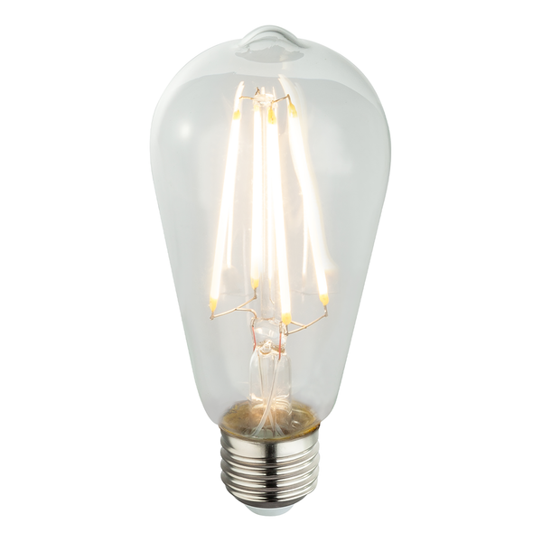 LED-Leuchtmittel Pendle - Klarglas / Eisen - 1-flammig