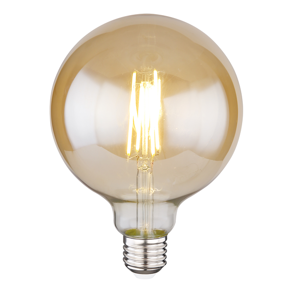 LED-Leuchtmittel Perkins - Klarglas / Eisen - 1-flammig