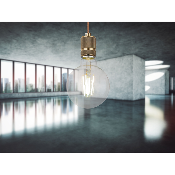 LED-Leuchtmittel Penpoll - Klarglas / Eisen - 1-flammig