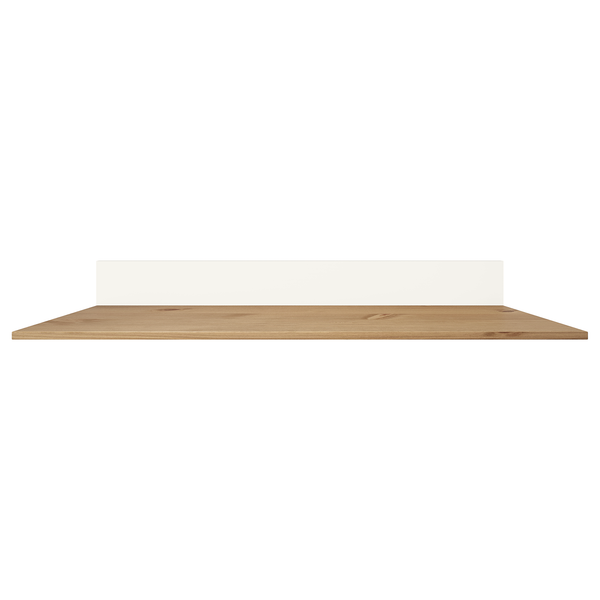 Wandboard Rivery - Kiefer massiv - Weiß - Breite: 119 cm