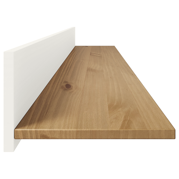 Wandboard Rivery - Kiefer massiv - Weiß - Breite: 119 cm