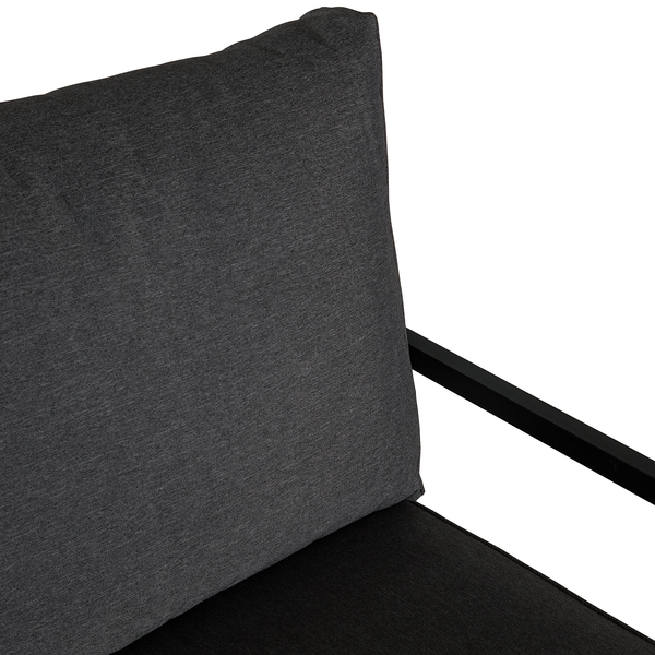 Loungesessel LeRoy I - Polyester / Akazie massiv - Grau / Braun
