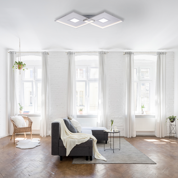 LED-Deckenleuchte Amara IV - Aluminium - 1-flammig