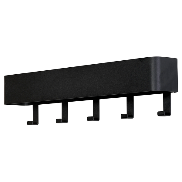 Garderobenleiste Hickory - Metall - Schwarz - Breite: 52 cm
