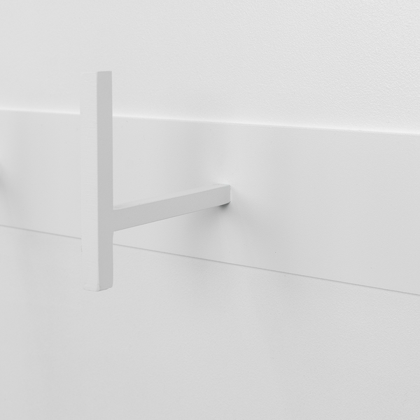 Garderobenleiste Colburn - Metall - Weiß - Breite: 49 cm