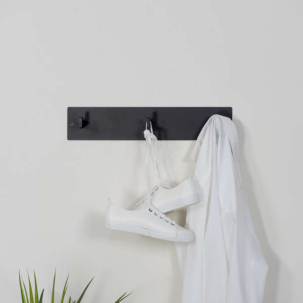 Garderobenleiste Oxnard II - Metall - Schwarz - Breite: 50 cm