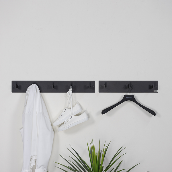 Garderobenleiste Oxnard II - Metall - Schwarz - Breite: 50 cm