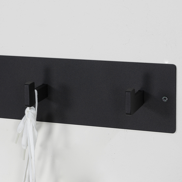 Garderobenleiste Oxnard II - Metall - Schwarz - Breite: 50 cm