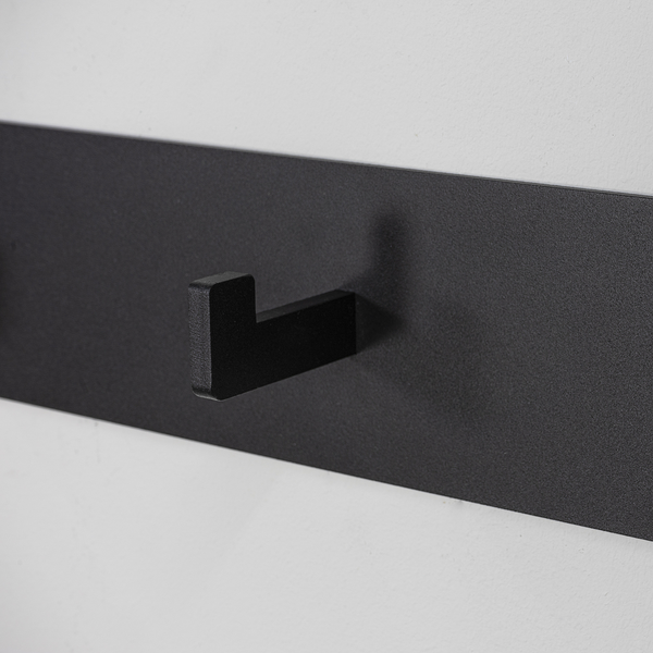 Garderobenleiste Oxnard II - Metall - Schwarz - Breite: 50 cm