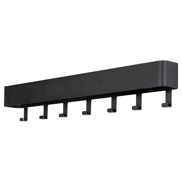 Garderobenleiste Hickory - Metall - Schwarz - Breite: 72 cm