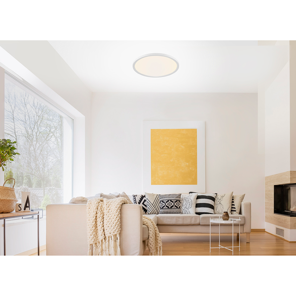 LED-Deckenleuchte Flat IV - Acrylglas / Aluminium - 1-flammig