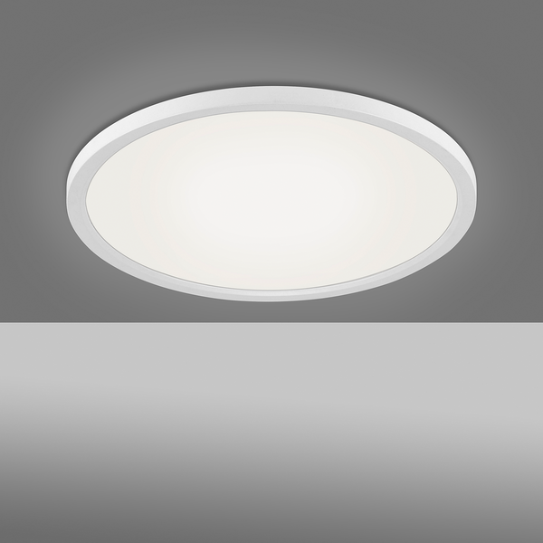 LED-Deckenleuchte Flat IV - Acrylglas / Aluminium - 1-flammig