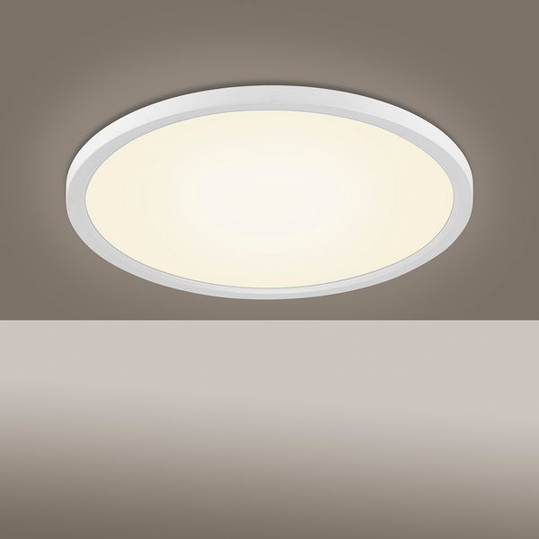 LED-Deckenleuchte Flat IV - Acrylglas / Aluminium - 1-flammig
