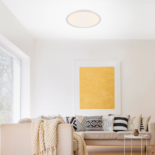 LED-Deckenleuchte Flat IV - Acrylglas / Aluminium - 1-flammig