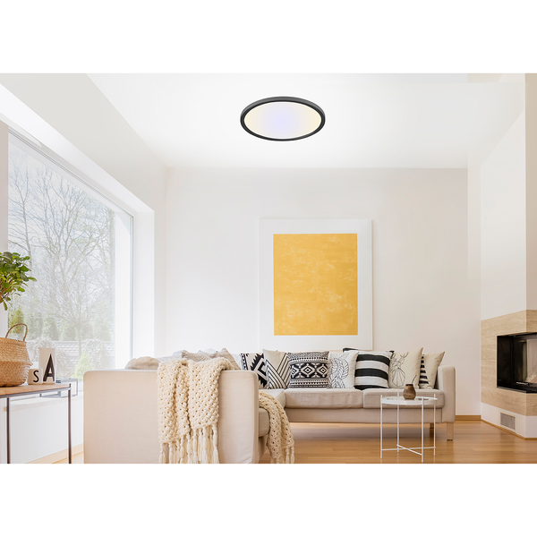 LED-Deckenleuchte Flat V - Acrylglas / Aluminium - 1-flammig