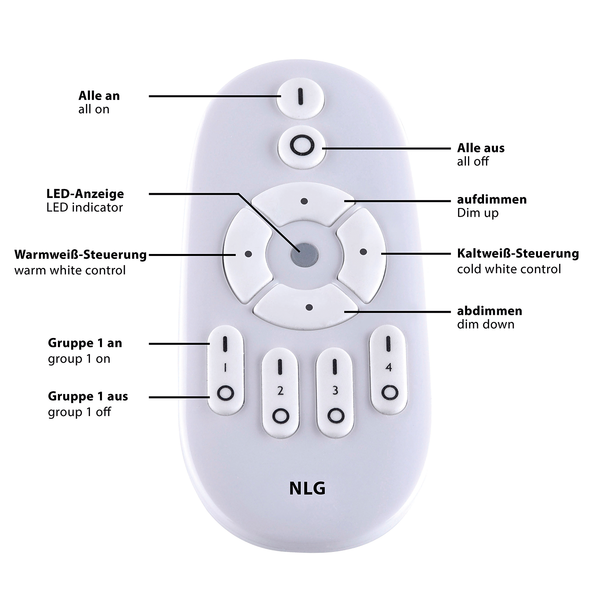 LED-Deckenleuchte Flat V - Acrylglas / Aluminium - 1-flammig