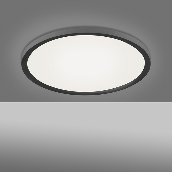 LED-Deckenleuchte Flat V - Acrylglas / Aluminium - 1-flammig