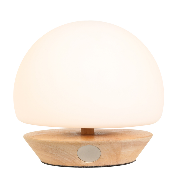 Tischleuchte Ancilla Typ D - Milchglas / Eisen - 1-flammig