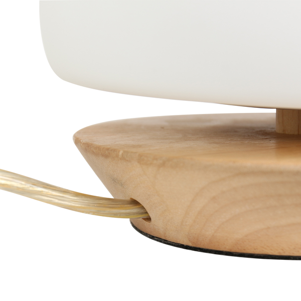 Tischleuchte Ancilla Typ D - Milchglas / Eisen - 1-flammig