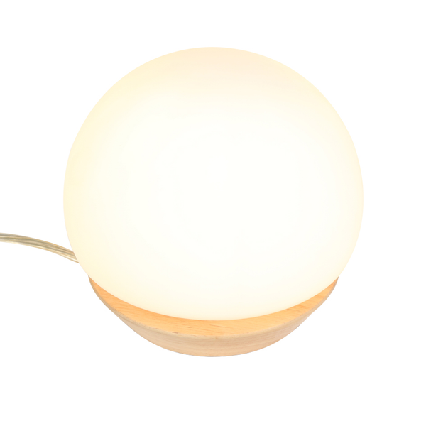 Tischleuchte Ancilla Typ D - Milchglas / Eisen - 1-flammig