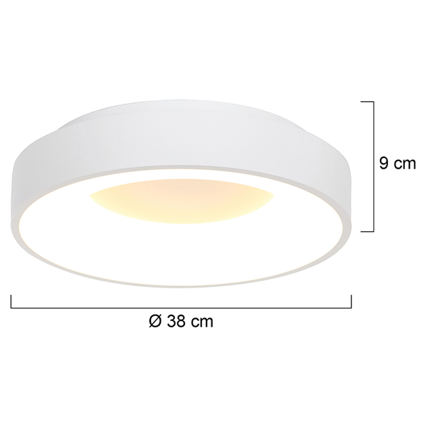 LED-Deckenleuchte Surgy I - Acrylglas / Eisen - 1-flammig