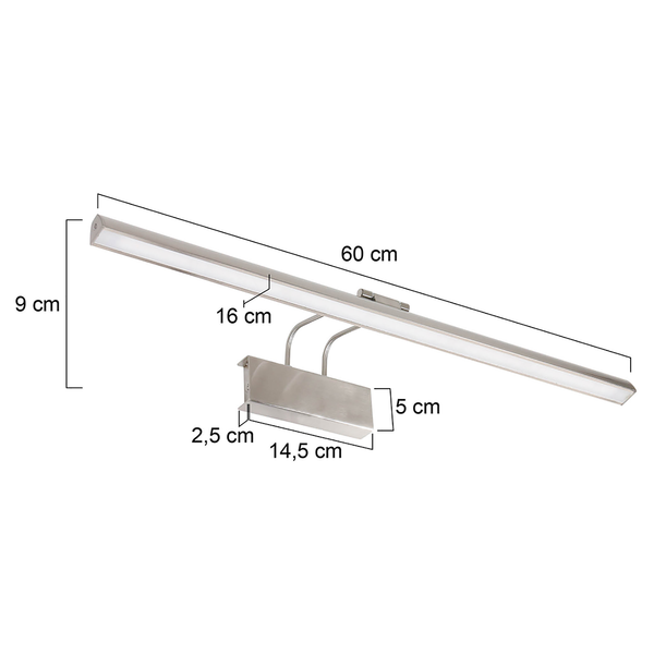 LED-Wandleuchte Litho II - Acrylglas / Eisen - 1-flammig