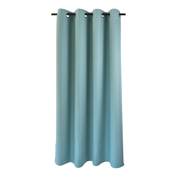 Ösenschal Dimout I - Polyester - Türkis - 140 x 245 cm