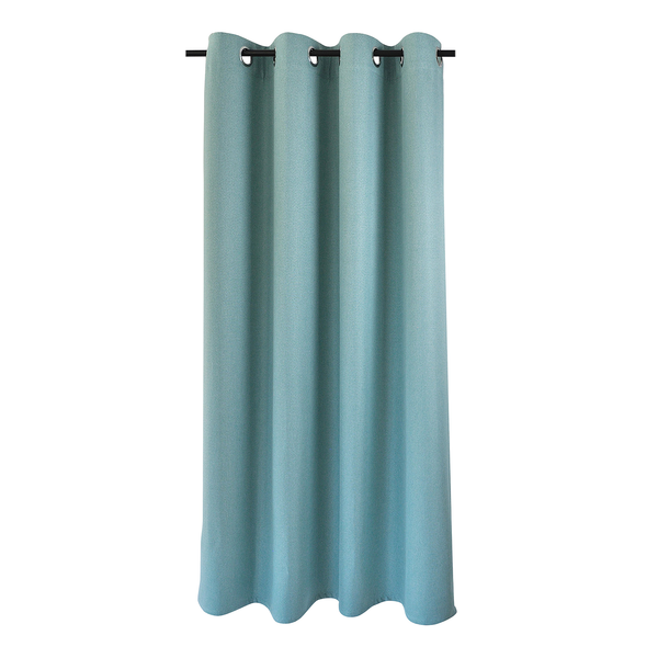 Ösenschal Dimout I - Polyester - Türkis - 140 x 175 cm