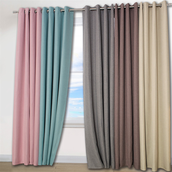 Ösenschal Dimout I - Polyester - Türkis - 140 x 175 cm