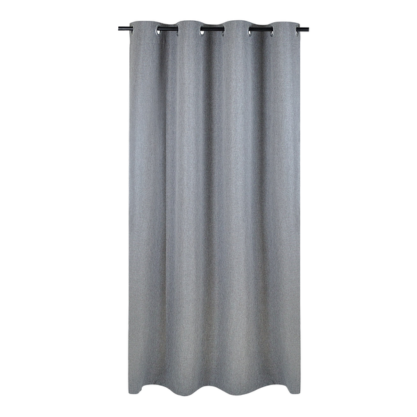 Ösenschal Dimout I - Polyester - Grau - 140 x 225 cm
