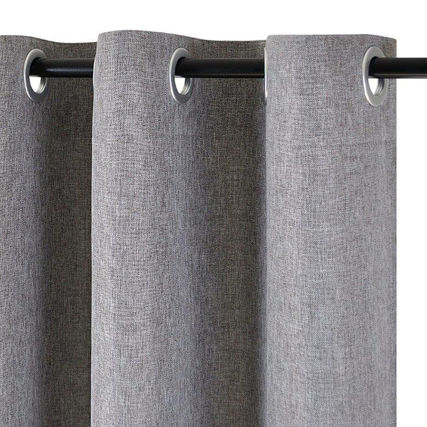Ösenschal Dimout I - Polyester - Grau - 140 x 225 cm