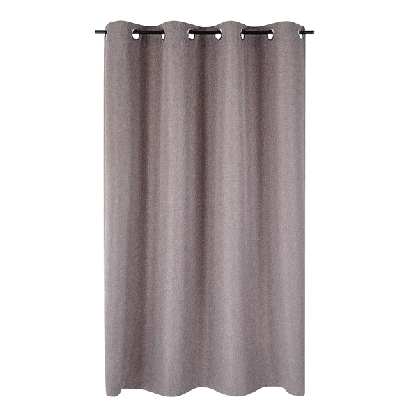 Ösenschal Dimout I - Polyester - Braun - 140 x 225 cm