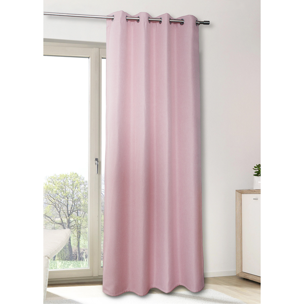 Ösenschal Dimout I - Polyester - Rosa - 140 x 175 cm