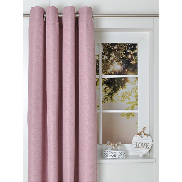 Ösenschal Dimout I - Polyester - Rosa - 140 x 175 cm