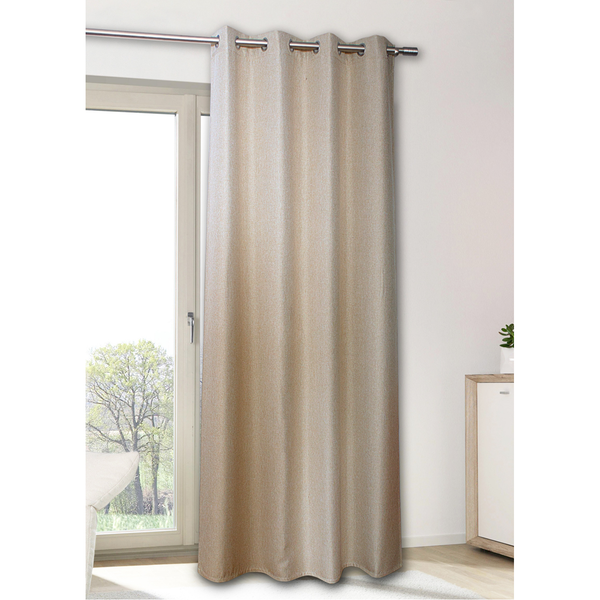 Ösenschal Dimout I - Polyester - Beige - 140 x 175 cm