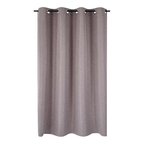 Ösenschal Dimout I - Polyester - Braun - 140 x 245 cm