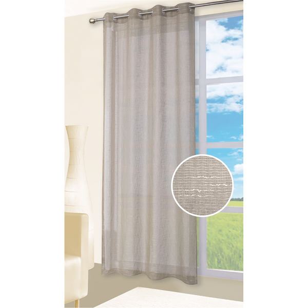 Ösenschal Celtic - Polyester - Taupe - 140 x 245 cm