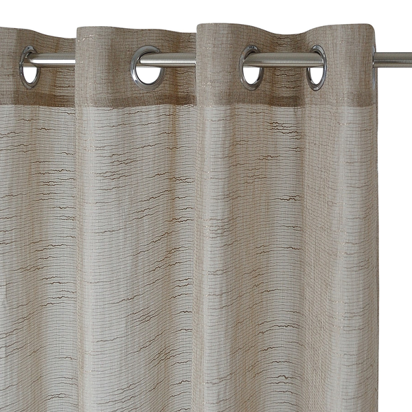 Ösenschal Celtic - Polyester - Taupe - 140 x 245 cm
